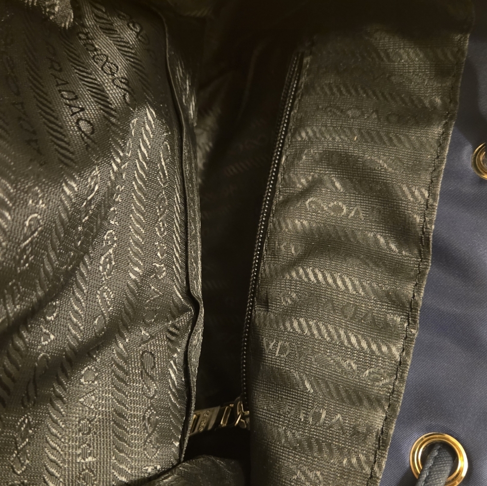 Prada Navy Nylon Blue Men And Women Backpack - Copy - Picture 4 of 16